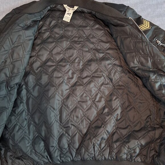 Indigo Rein Bomber Jacket with Patches 90s trending - Picture 4 of 13